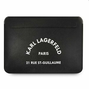Karl Lagerfeld Saffiano RSG Embossed Computer Sleeve 13/14", černé