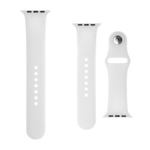 FIXED Set silikonových řemínků pro Apple Watch 38/40/41 mm, bílý