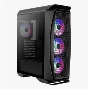 Aerocool MLG Aero One Frost BG, skříňka ATX, RGB LED ventilátor, černá, bez zdroje