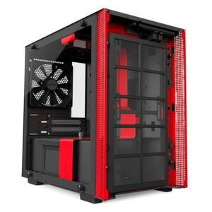 Počítačová skříň NZXT H200, černočervená