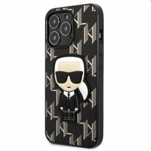 Pouzdro Karl Lagerfeld Monogram Ikonik pro Apple iPhone 13 Pro, černé