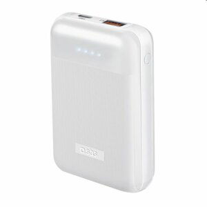 SBS Powerbank10000 mAh, USB/USB-C PD 20 W, bílá