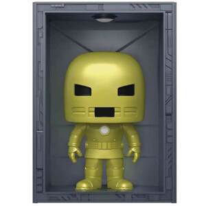 POP! Deluxe: Iron Man Hall of Armor Iron Man Model 1 (Marvel) Previews Edition (Metallic)