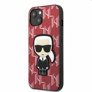 Pouzdro Karl Lagerfeld Monogram Ikonik pro Apple iPhone 13, červené