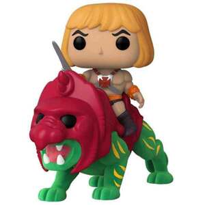 POP! Retro Toys: He Man on Battle Cat (Masters Of The Universe) Special Edition (Flocked)