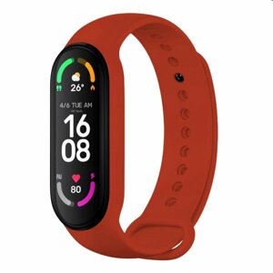 FIXED Siliknový řemínek pro Xiaomi Band 7/ Mi Band 6/ Mi Band 5, červený