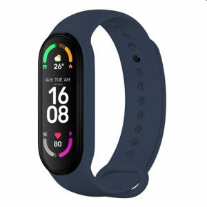 FIXED Silikonový řemínek pro Xiaomi Band 7/ Mi Band 6/ Mi Band 5, modrý