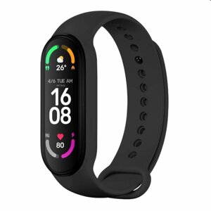 FIXED Silikonový řemínek pro Xiaomi Band 7/ Mi Band 6/ Mi Band 5, černý