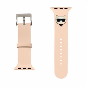 Karl Lagerfeld Choupette Head řemínek pro Apple Watch 42/44mm, pink