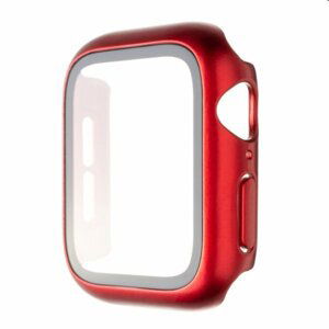 FIXED Pure+ ochranné pouzdro s temperovaným sklem pro Apple Watch 41 mm, červené