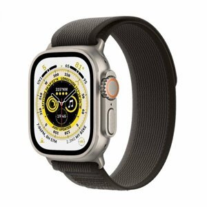 Apple Watch Ultra GPS + Cellular 49mm Titanium Case with Black/Gray Trail Loop - M/L