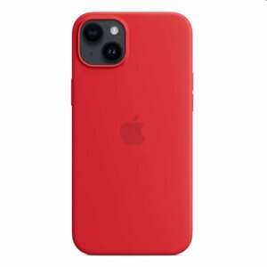 Apple iPhone 14 Plus Silicone Case with MagSafe, (PRODUCT)RED