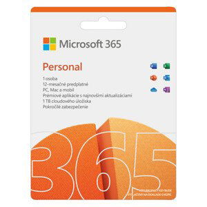 Microsoft 365 Personal - 12 měsíců - kód dopošleme emailem