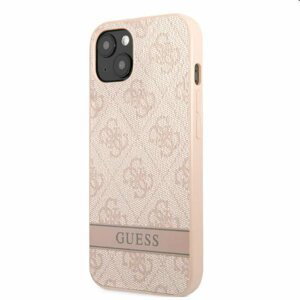 Guess PU 4G Stripe pro Apple iPhone 13 mini, růžové