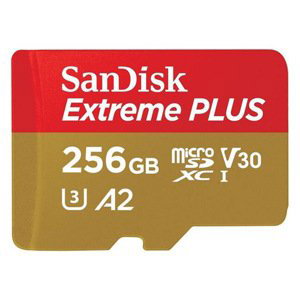 SanDisk Extreme PLUS microSDXC 256GB 200MB/s s adaptérem
