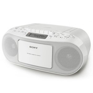 Radiomagnetofon Sony CFD-S70 s CD přehrávačem, bílý