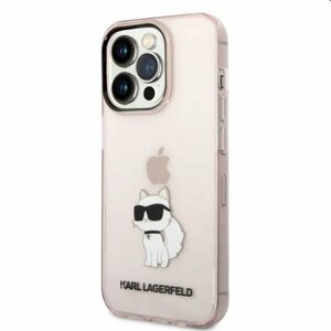 Pouzdro Karl Lagerfeld IML Choupette NFT pro Apple iPhone 14 Pro Max, růžové