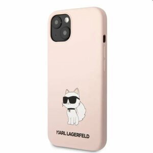 Zadní kryt Karl Lagerfeld Liquid Silicone Choupette NFT pro Apple iPhone 13, růžové