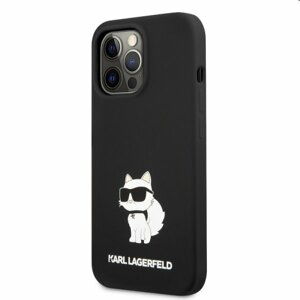 Zadní kryt Karl Lagerfeld Liquid Silicone Choupette NFT pro Apple iPhone 13 Pro Max, černé