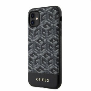 Pouzdro Guess PU G Cube MagSafe for Apple iPhone 11, černé