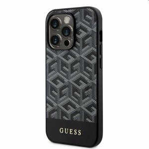 Pouzdro Guess PU G Cube MagSafe for Apple iPhone 13 Pro Max, černé