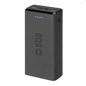 SBS Magnetická bezdrátová Powerbank 5000 mAh, bílá