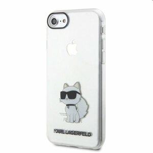 Pouzdro Karl Lagerfeld IML Choupette NFT pro Apple iPhone 7/8/SE20/SE22, transparentní