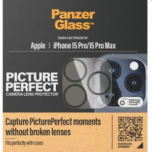 PanzerGlass ochranný kryt objektivu fotoaparátu pro Apple iPhone 15 Pro/15 Pro Max