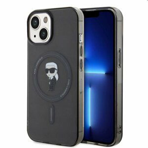 Pouzdro Karl Lagerfeld IML Ikonik MagSafe pro Apple iPhone 15, černé