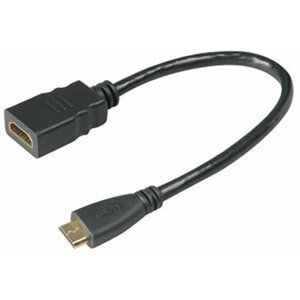 Akasa adapter HDMI na mini HDMI - 25 cm - AK-CBHD10-25BK