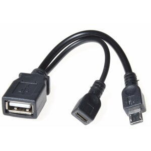 PremiumCord USB redukce USB A/Micro USB - Micro USB, OTG - kur-18