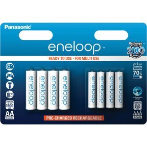 Panasonic Eneloop HR6 1900mAh + HR03 750mAh 8BP - 35046996