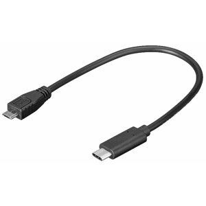 PremiumCord Adaptér USB 3.1 konektor C/male - USB 2.0 konektor Micro-B/male, 0,2m - kur31-02