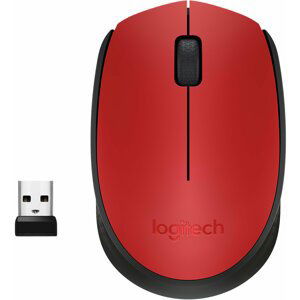 Logitech Wireless Mouse M171, červená - 910-004641