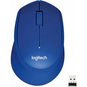 Logitech M330 Silent Plus, modrá - 910-004910