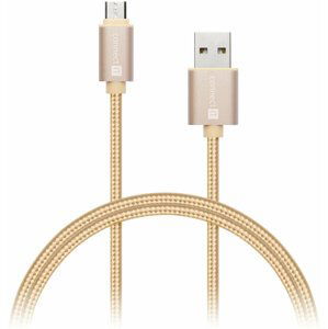 CONNECT IT Wirez Premium Metallic micro USB - USB, gold, 1m - CI-966