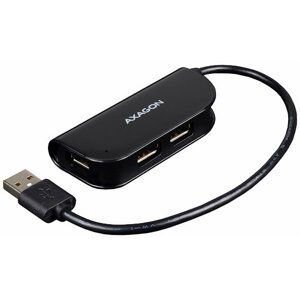 AXAGON externí 4x USB2.0 READY BLACK hub - HUE-X4B