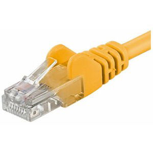 PremiumCord Patch kabel UTP RJ45-RJ45 level 5e, 5m, žlutá - sputp050Y