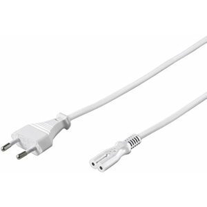 PremiumCord kabel síťový 230V, 3m bílý - kpspm3w