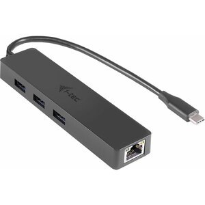 i-tec USB-C 3.1 Slim HUB 3port + Gigabit Ethernet adaptér - C31GL3SLIM