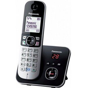 Panasonic DECT KX-TG6821FXB, černo-stříbrná - KX-TG6821FXB