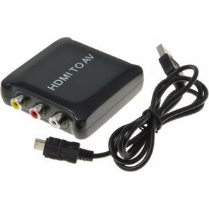 PremiumCord převodník HDMI na kompozitní signál a stereo zvuk - khcon-16