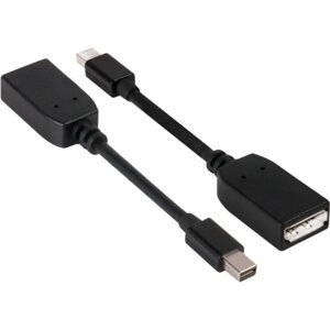 Club3D Mini DisplayPort 1.2a na DisplayPort 1.2a, pasivní adaptér, 13cm - CAC-1110