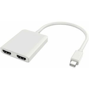 PremiumCord adaptér mini DisplayPort - 2x HDMI, rozšíření + zrcadlení obrazu, 4K*2K@30Hz - kportadm18