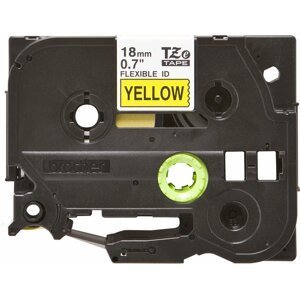 Brother páska - TZE-FX641, žlutá / černá, 18 mm - TZEFX641