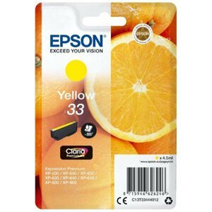 Epson C13T33444012, 33 claria yellow - C13T33444012