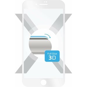 FIXED 3D Full-Cover ochranné tvrzené sklo pro Apple iPhone 7 Plus/8 Plus, bílé - FIXG3D-101-033WH