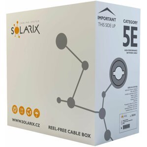 Solarix instalační kabel CAT5E UTP PE F venkovní GELOVÝ 305m/box SXKD-5E-UTP-PEG - 27655196