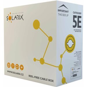 Solarix kabel licna CAT5E UTP PVC šedý 305m/box SXKL-5E-UTP-PVC-GY - SXKL-5E-UTP-PVC-GY