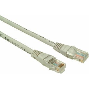 Solarix Patch kabel CAT5E UTP PVC 3m šedý non-snag-proof - 28310309